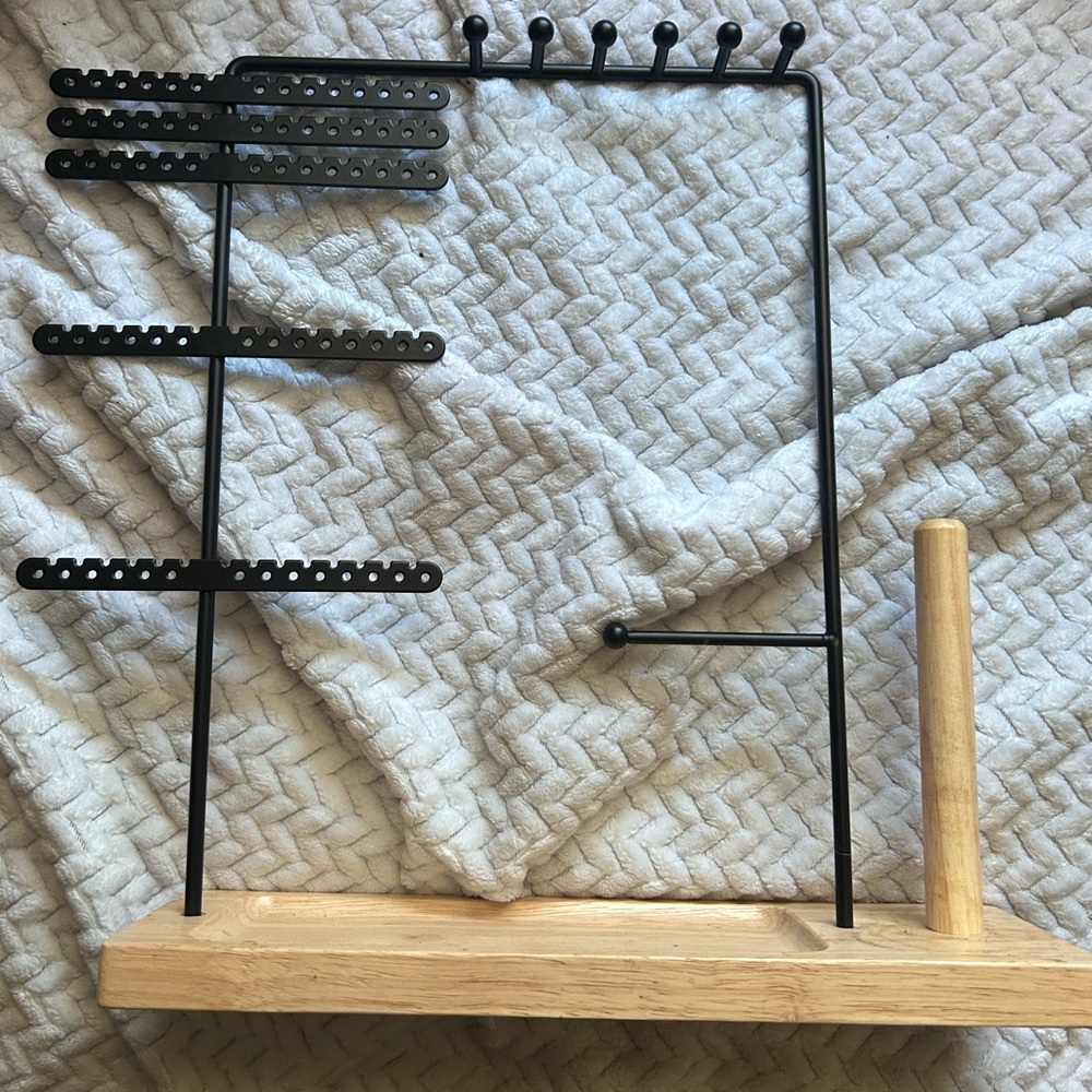 Wood and Metal Jewelry Organizer